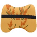 Yellow Flowers Flowers Watercolor Head Support Cushion View2