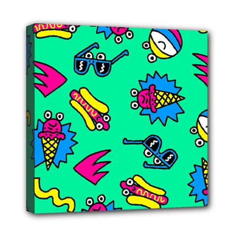 Pattern Adweek Summer Mini Canvas 8  X 8  (stretched) by Ndabl3x