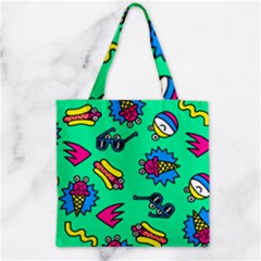 Pattern Adweek Summer Zipper Grocery Tote Bag by Ndabl3x