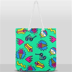 Pattern Adweek Summer Full Print Rope Handle Tote (large) by Ndabl3x