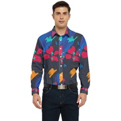 Patterns Rosebuds Men s Long Sleeve  Shirt by Ndabl3x