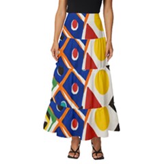 Pattern And Decoration Revisited At The East Side Galleries Jpeg Tiered Ruffle Maxi Skirt by Ndabl3x