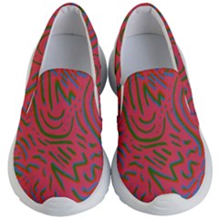 Pattern Saying Wavy Kids Lightweight Slip Ons by Ndabl3x