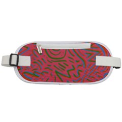 Pattern Saying Wavy Rounded Waist Pouch by Ndabl3x