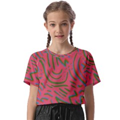 Pattern Saying Wavy Kids  Basic T-shirt by Ndabl3x