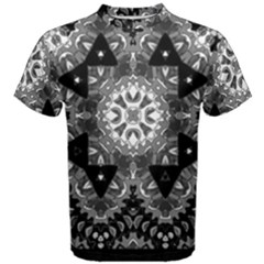 Mandala Calming Coloring Page Men s Cotton T-shirt by Sarkoni