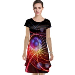 Physics Quantum Physics Particles Cap Sleeve Nightdress by Sarkoni