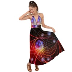 Physics Quantum Physics Particles Backless Maxi Beach Dress by Sarkoni