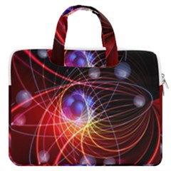 Physics Quantum Physics Particles Macbook Pro 13  Double Pocket Laptop Bag by Sarkoni