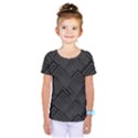 Diagonal Square Black Background Kids  One Piece T-Shirt View1