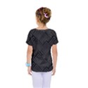 Diagonal Square Black Background Kids  One Piece T-Shirt View2