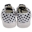 Square Diagonal Pattern Monochrome Women s Classic Low Top Sneakers View4