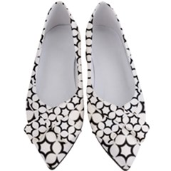 Pattern Star Repeating Black White Women s Bow Heels by Apen