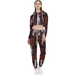 Abstract Architecture Building Business Cropped Zip Up Lounge Set by Amaryn4rt