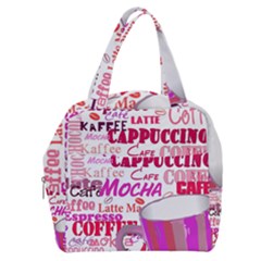 Coffee Cup Lettering Coffee Cup Boxy Hand Bag by Amaryn4rt