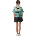 Adventure Time Beemo Bmo Illustration Cartoons Kids  V-Neck Horn Sleeve Blouse View2