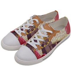 Animated Castle Illustration Adventure Time Cartoon Nature Women s Low Top Canvas Sneakers by Sarkoni