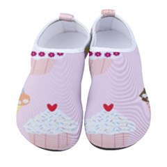 Cupcakes Wallpaper Paper Background Women s Sock-style Water Shoes by Apen