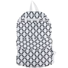 Black Pattern Halftone Wallpaper Foldable Lightweight Backpack by Apen