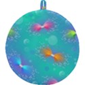 Non Seamless Pattern Blues Bright Round Trivet View1