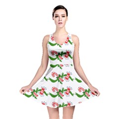 Sweet Christmas Candy Cane Reversible Skater Dress by Modalart