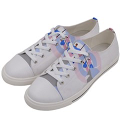 Achievement Success Mountain Clouds Women s Low Top Canvas Sneakers by Modalart