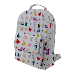 Snail Butterfly Pattern Seamless Flap Pocket Backpack (large) by Bedest