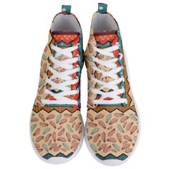 Ethnic-tribal-pattern-background Men s Lightweight High Top Sneakers by Apen