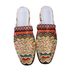 Ethnic-tribal-pattern-background Women s Classic Backless Heels by Apen