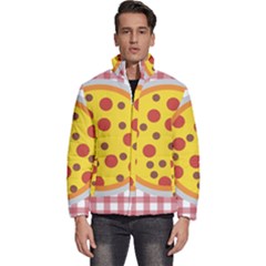 Pizza Table Pepperoni Sausage Men s Puffer Bubble Jacket Coat by Ravend