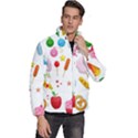 Summer Fair Food Goldfish Men s Puffer Bubble Jacket Coat View3