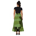 Mosaic Structure Background Tile Tiered Ruffle Maxi Skirt View4