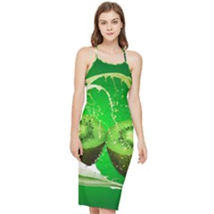 Kiwi Fruit Vitamins Healthy Cut Bodycon Cross Back Summer Dress by Amaryn4rt