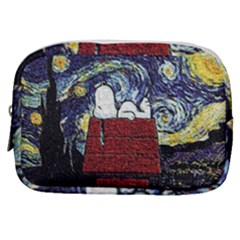 Cartoon Dog House Van Gogh Make Up Pouch (small) by Modalart