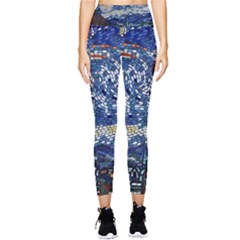 Mosaic Art Vincent Van Gogh Starry Night Pocket Leggings  by Modalart