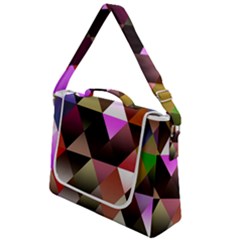 Abstract Geometric Triangles Shapes Box Up Messenger Bag by Pakjumat