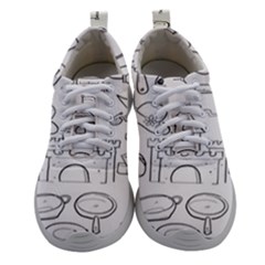 Baby Hand Sketch Drawn Toy Doodle Women Athletic Shoes by Pakjumat