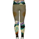 Surreal Art Psychadelic Mountain Lightweight Velour Classic Yoga Leggings View2