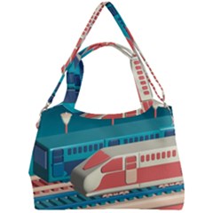 Bridge Transportation Train Toys Double Compartment Shoulder Bag by Modalart