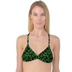 Snakes Seamless Pattern Reversible Tri Bikini Top by Bedest