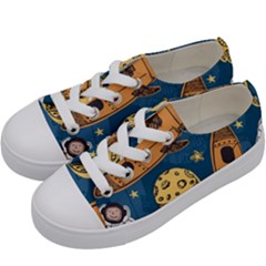 Missile Pattern Kids  Low Top Canvas Sneakers by Bedest