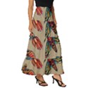 Tattoos Colorful Seamless Pattern Tiered Ruffle Maxi Skirt View3