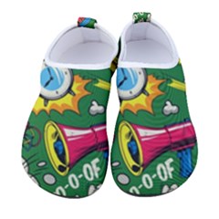 Pop Art Colorful Seamless Pattern Men s Sock-style Water Shoes