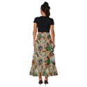 Tattoo Pattern Tiered Ruffle Maxi Skirt View4