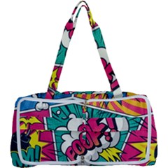 Comic Colorful Seamless Pattern Multi Function Bag by Bedest