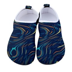 Colorful Abstract Pattern Creative Colorful Line Linear Background Men s Sock-style Water Shoes by Pakjumat