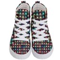 Diamond Geometric Square Design Pattern Kids  Hi-Top Skate Sneakers View1