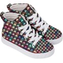 Diamond Geometric Square Design Pattern Kids  Hi-Top Skate Sneakers View3