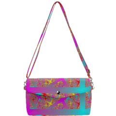 Geometric Abstract Colorful Removable Strap Clutch Bag by Pakjumat