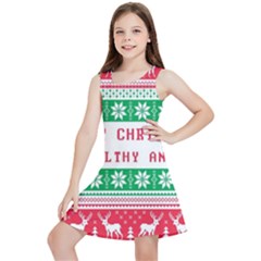 Merry Christmas Ya Filthy Animal Kids  Lightweight Sleeveless Dress by Pakjumat